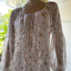 White floral blouse - WHITE HOUSE BLACK MARKET